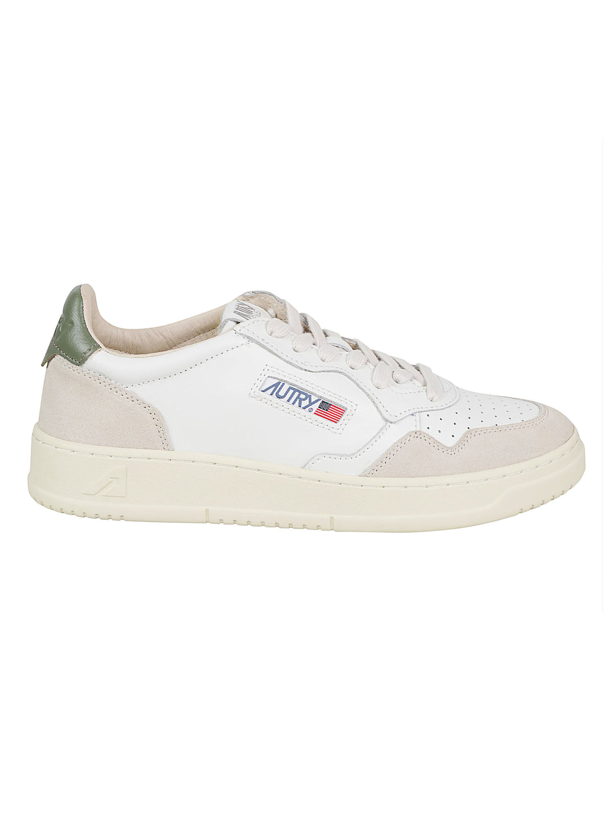 A1UNAULMLS17LEAT/SUEDE WHT/BRONZEGRN AUTRY