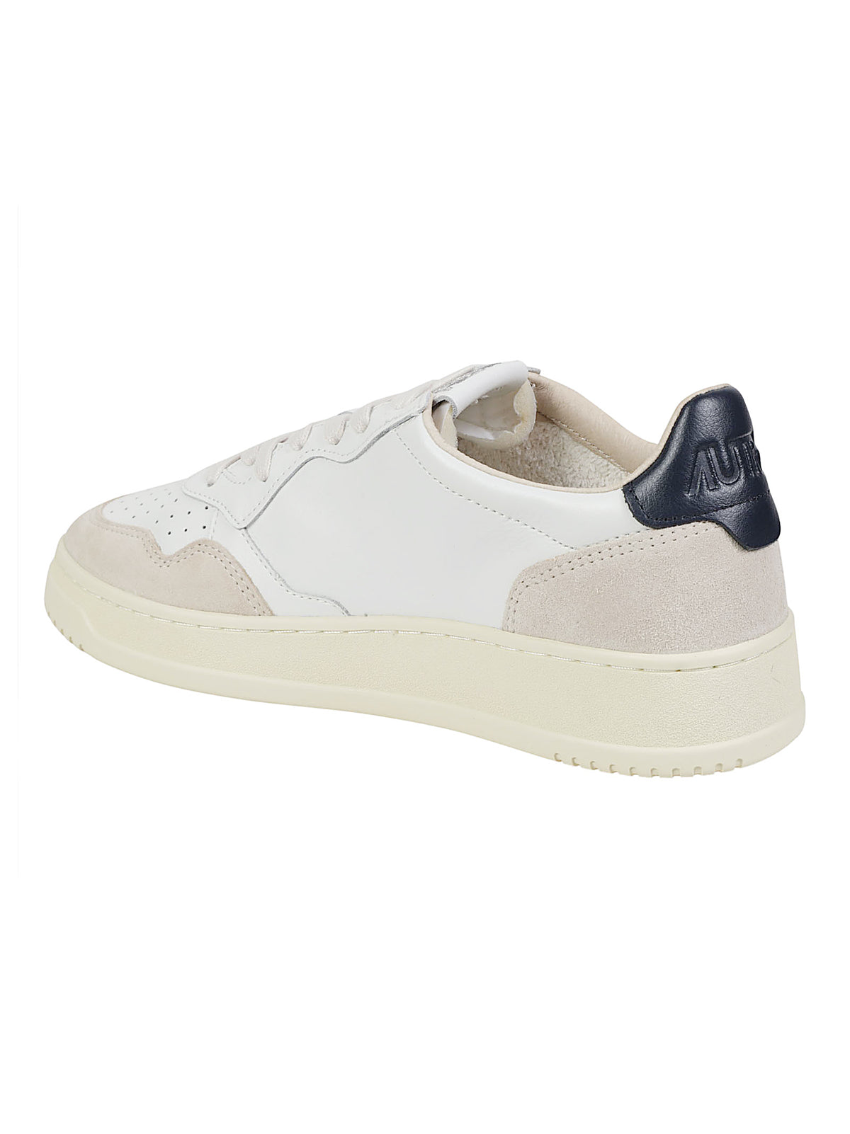 A1UNAULMLS28LEAT/SUEDE WHT/BLUE AUTRY