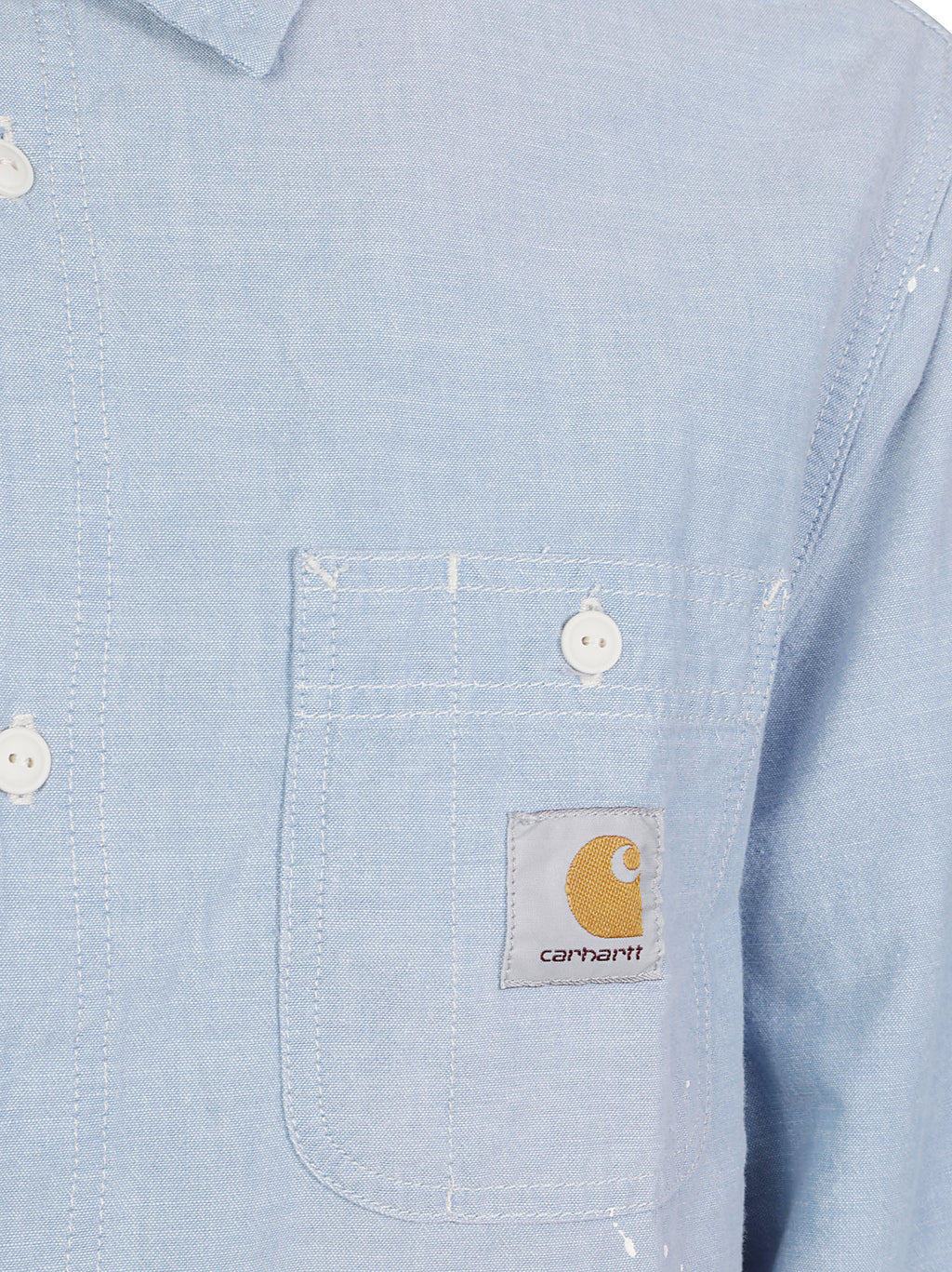 L/S PAINTER SHIRTBLUE WORN USED CARHARTT