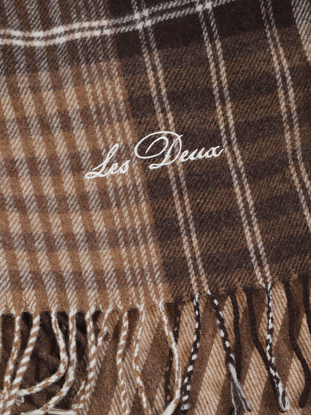 SIGNATURE PATCHWORK CHECK SCARF867 Les Deux