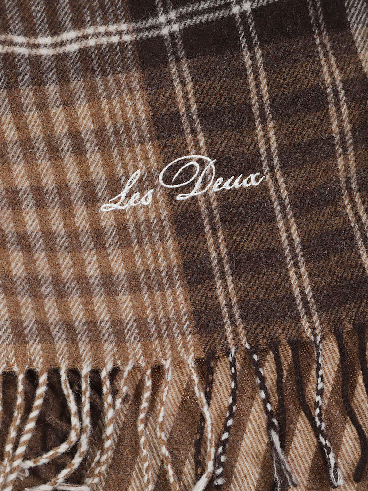 SIGNATURE PATCHWORK CHECK SCARF867 Les Deux