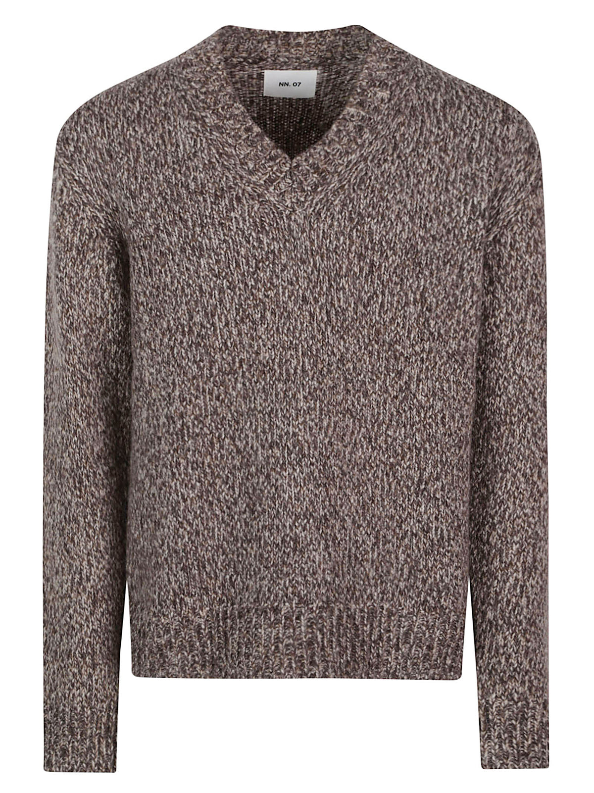 FLINT V-NECK 60072DEEP TRUFFLE NN. 07