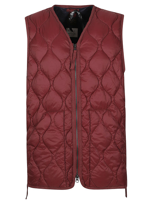 MILITARY V NECK W-ZIP DOWN VEST 