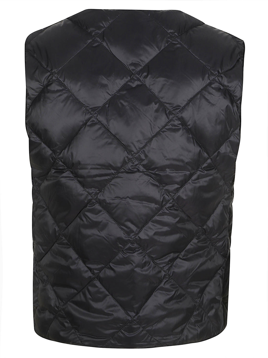 "SINGLE SNAP BUTTON" V NECK SHORT DOWN GILET 
