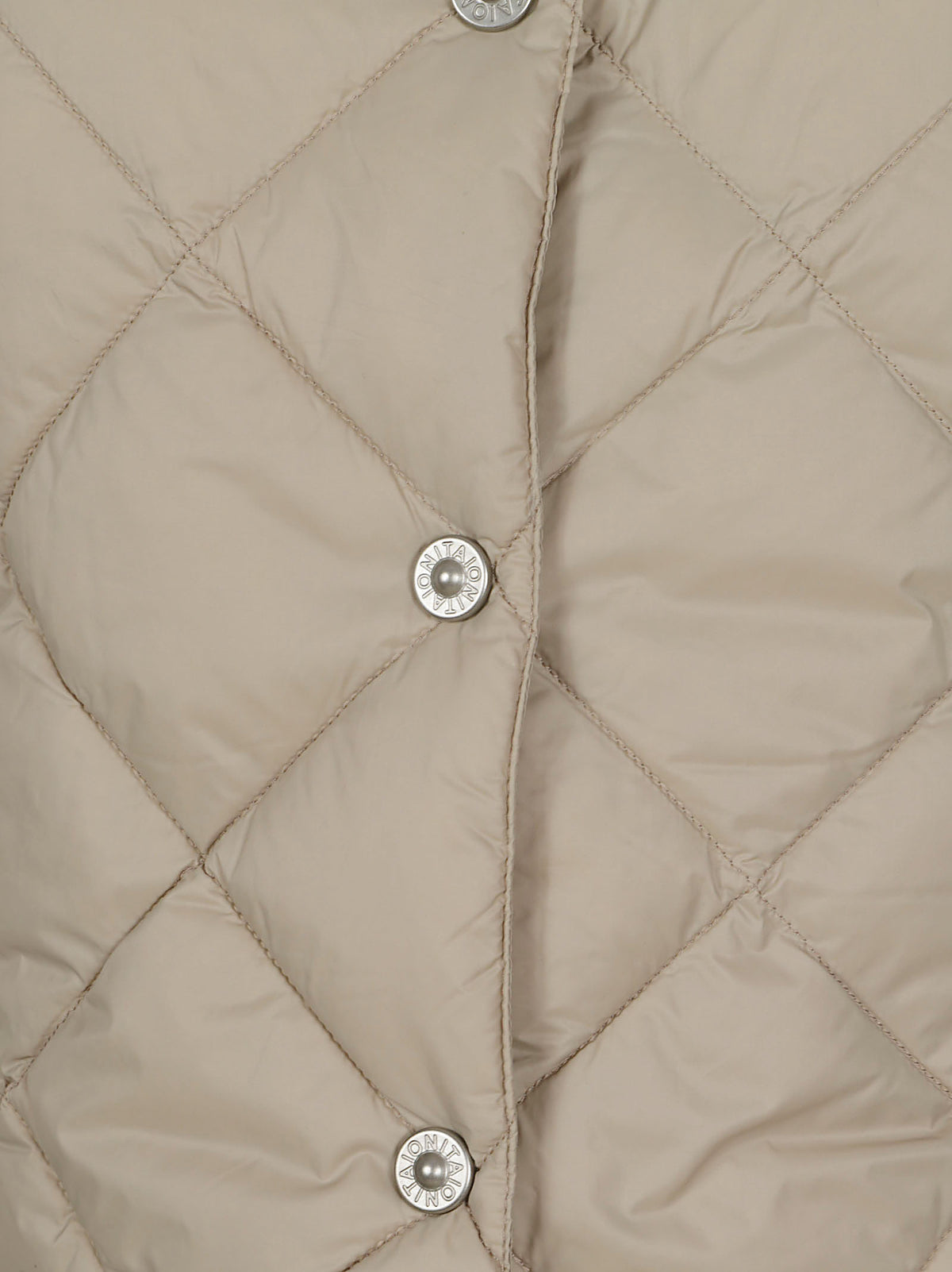 "SINGLE SNAP BUTTON" V NECK SHORT DOWN GILET 