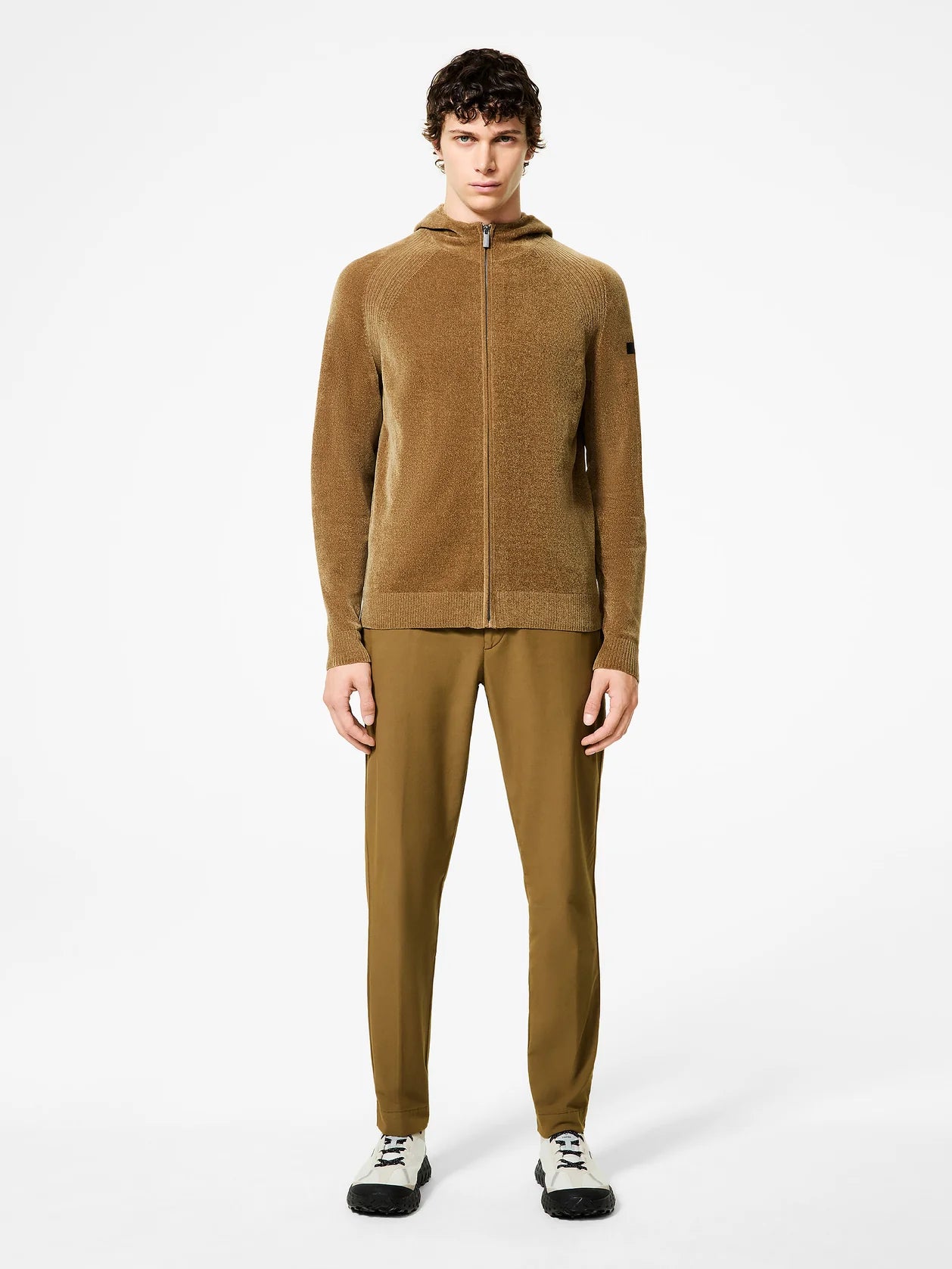 RRD Maglione Velvet Hood Zip Knit